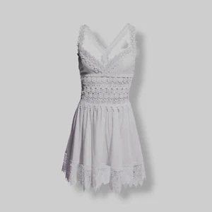 $426 Charo Ruiz Ibiza Women's White Marilyn Sleeveless Lace Mini Dress Size M - Picture 1 of 4