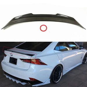 Carbon Fiber Rear Trunk Spoiler Wing Lip For Lexus IS300 IS350 2014-2020 - Picture 1 of 5