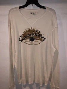 LUCKY BRAND distressed Thermal Shamrock Racing Size XXL (see dimensions below) - Picture 1 of 6