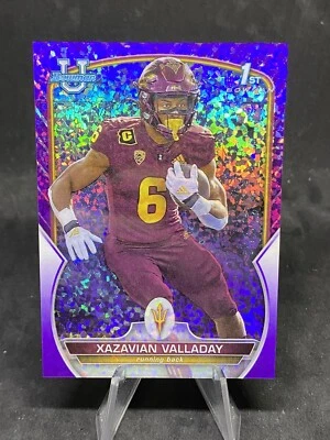 XAZAVIAN VALLADAY 2022 Bowman University Purple Mini Diamond Refractor /399 - Image 1 of 3