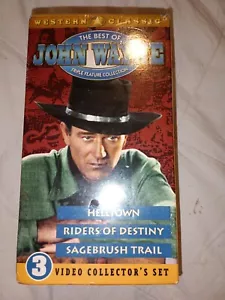 John Wayne Vhs Set New - Picture 1 of 2