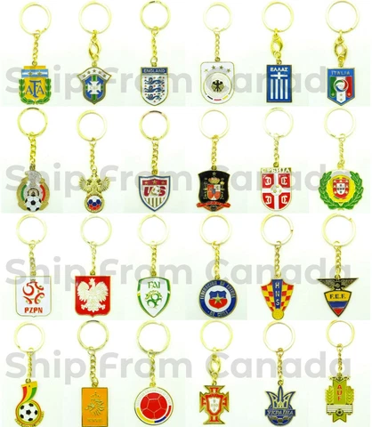 High Quality Soccer Team Logo Metal Keychains Key chains - New Cover