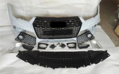 适用于 C7.5 奥迪 A7 S7 RS7 2016 - 2018 款式未涂漆前保险杠 + 烤架 定制 — 第 1/4 张图片