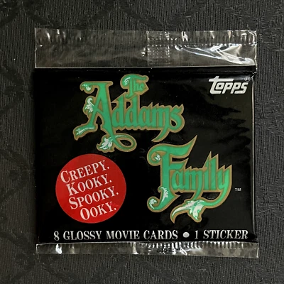 The Addams Family Movie Trading Cards One FACTORY SEALED 8 Card Pack 1991 Topps - Image 1 of 2