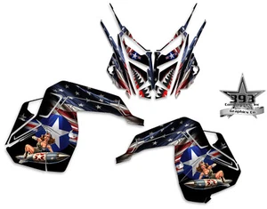 Polaris Matryx Wrap Side panel hood Graphics Decal 2022-2024 Pinup American Flag - Picture 1 of 3