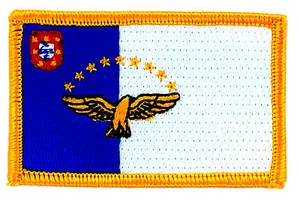 FLAG PATCH PATCHES AZORES PORTUGAL  IRON ON COUNTRY EMBROIDERED WORLD SMALL - Bild 1 von 1