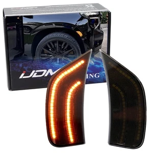 Smoked Lens Amber Dual Strips LED Side Markers For 21-24 Suburban/Yukon/Escalade - Picture 1 of 15