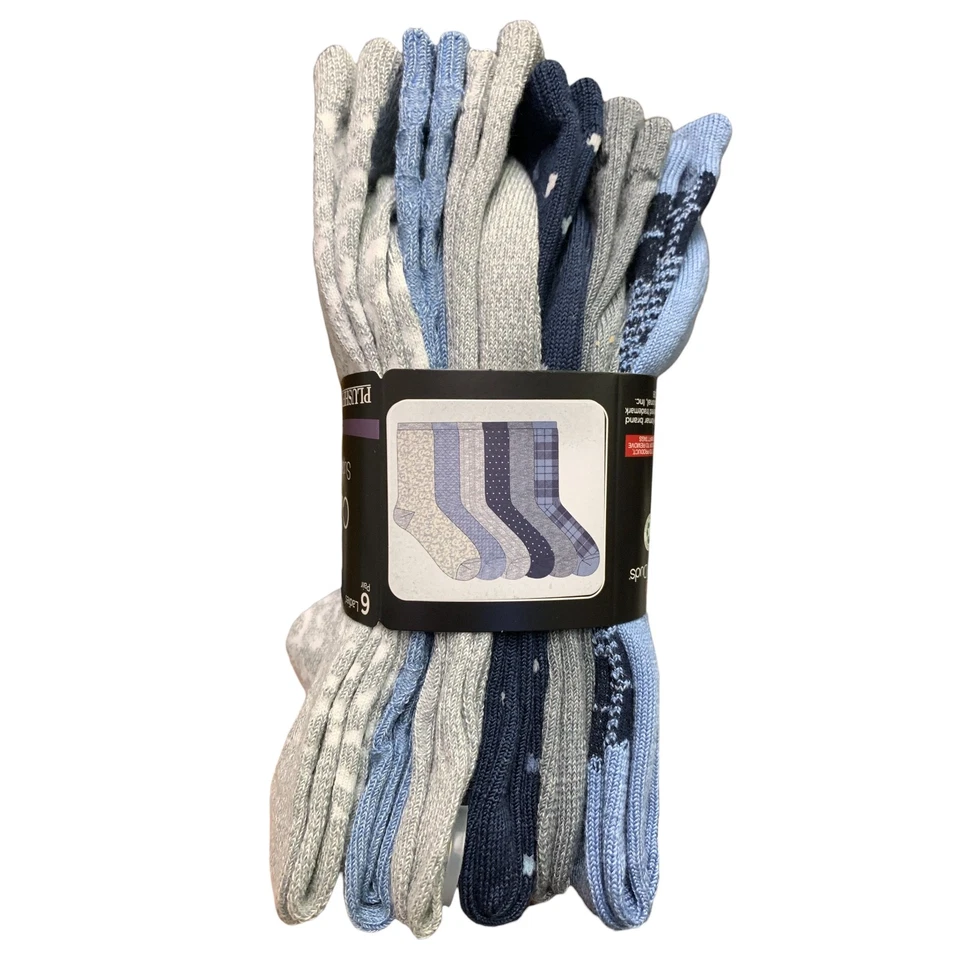 Calcetines para mujer Cuddl Duds relleno de felpa súper suaves cómodos, 6 pares Foto 1 de 1