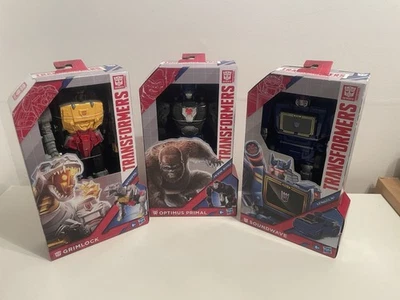Transformers Toy Bundle Grimlock Soundwave Optimus Primal Brand New In Box - Image 1 of 4