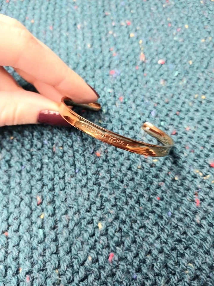 Michael Kors Bronze Gold Tone Stainless Steel Cuff Bracelet - Image 1 of 3