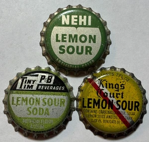 TAPPI BOTTIGLIA SODA/MIXER KING'S COURT, LITTLE TIM & NEHI LEMON; CORONE IN SUGHERO INUTILIZZATE - Foto 1 di 1