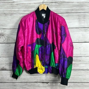 Vintage 90s Picasso Bomber Colorful Art GDT Too Jacket - Picture 1 of 5