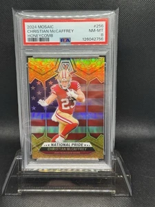 Mosaico Panini 2024 - Orgullo Nacional Christian McCaffrey #256 panal, PSA 8 - Imagen 1 de 2