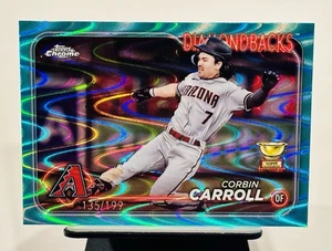 Corbin Carroll 2024 Topps Chrome Aqua Lava Refractor #/199 #267 Diamondbacks - Bild 1 von 2