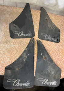 Vintage GM Chevrolet Chevette Splash Guards Mud Flaps Set of 4 OEM FREE SHIP B32 - Picture 1 of 6