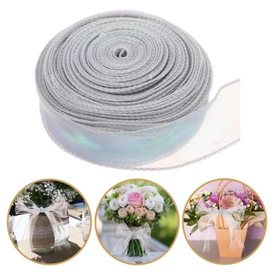  Present Wrapping Ribbon Ribbons Chiffon for Flower Bouquet Tulle - Image 1 of 4