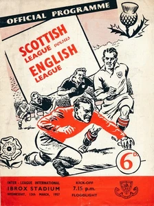 RANGERS - Scottish League v Football League 1957 - DUNCAN EDWARDS gespielt - Bild 1 von 1