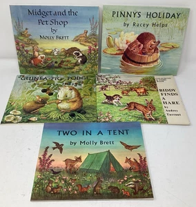 5 Vintage Molly Brett Rachel Helps Tarrant Medici Books For Children Lot - Picture 1 of 5