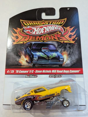 Hot Wheels Drag Strip Demons '70 Camaro Steve Nichols Mill Road Boys Camaro RR - Image 1 of 4