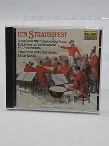 " Erich Kunzel " Strauss Ein Straussfest Cincinnati Pops Orchestra Telarc Sealed - Picture 1 of 7