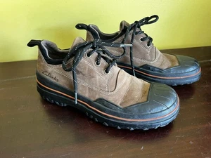 Clark’s Hombres 7M Nimbus Marrón Cuero Senderismo Botines Bajos Marrón Pato Lluvia - Imagen 1 de 11