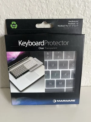 MacBook 13” Clear Transparent Keyboard Protector Also Pro 13” 15” 17” Or Air - Image 1 of 3