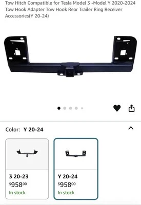 Tow Hitch Receiver for Tesla Model Y 2020–2024 – Heavy Duty. - Image 1 of 4
