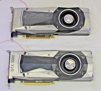 NVIDIA GeForce GTX 1080 Founder Edition 8 GB 08G-P4-6180-KR Lote de 2, piezas/reparación Foto 1 de 4