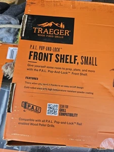 Traeger P.A.L Pop-and-lock Front Shelf Steel -Small - BAC760- NEW - Picture 1 of 3