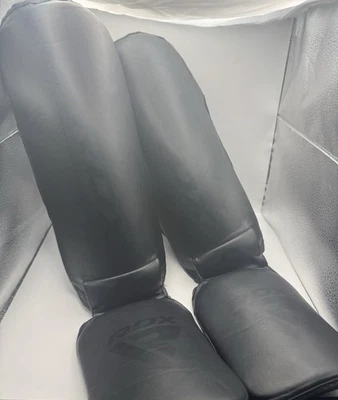 Espinilleras RDX Kara con protección para pies negras L - FoamX Tech Muay Thai MMA Foto 1 de 4