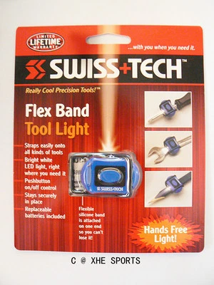 SWISS+TECH Lightweight Flex Band Tool Light LED Flashlight ST33370 Aussie Ship - Image 1 of 3