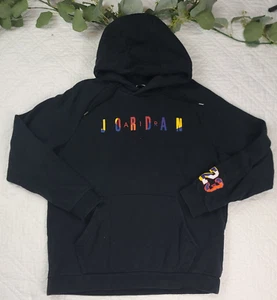 Jordan Herren Schwarz Pullover Grafik Hoodie Gr. XL - Bild 1 von 9
