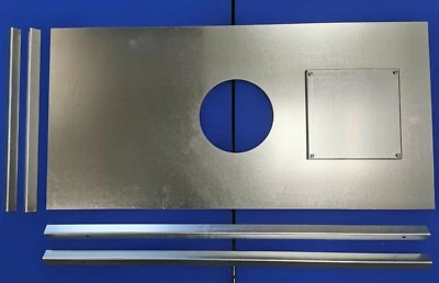 Stove register plate, steel chimney closure board for wood burner - Image 1 of 4