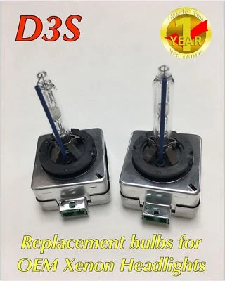 2pcs D3S 35W XENON HID LIGHT BULBS OE REPLACEMENT Fits LR4 RANGE ROVER 6000K - Image 1 of 4