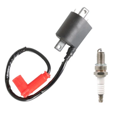 Ignition Coil & Spark Plug For Yamaha Gas G2 G5 G8 G9 G11 G14 Model Golf Cart - Image 1 of 4