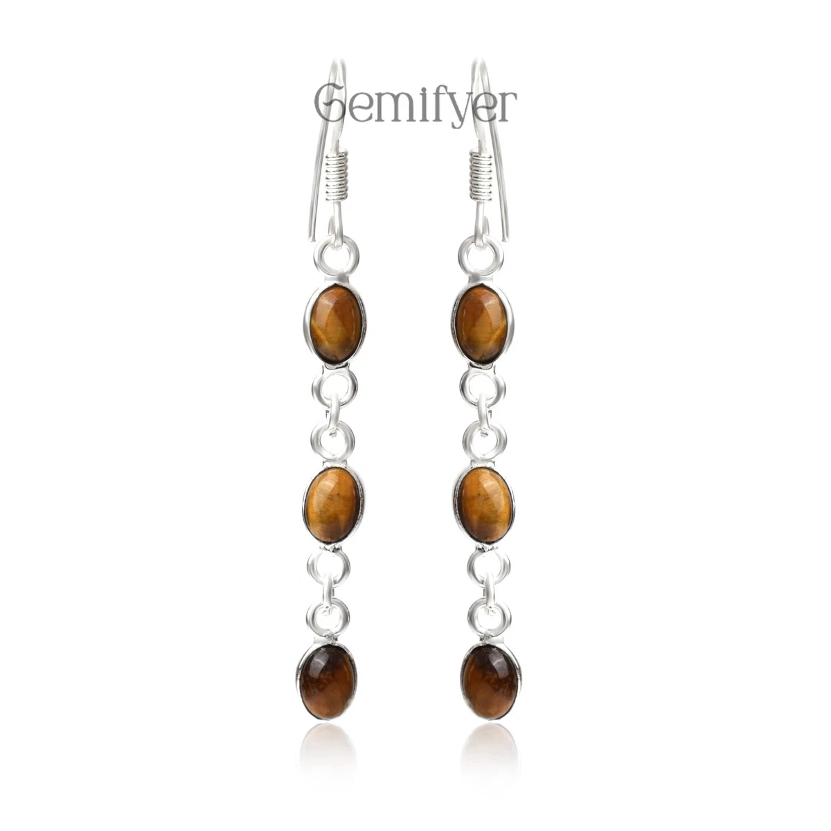 Tiger Eye Nuggets Earrings Orecchini in Occhio di Tigre