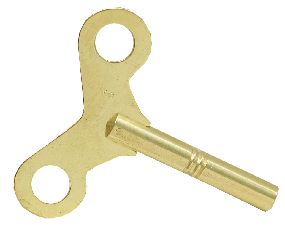 NEW American Made Brass Long Shaft Clock Key - Choose A Size! (KLS) - Image 1 of 1