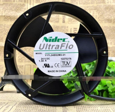 1PCS NEW NIDEC Y17L24BS2M3-01 17251 24V 1.38A 17CM cooling fan #LRR #C - Image 1 of 3