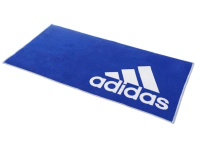 Adidas Handtuch Towel L 140x70cm Badehandtuch Strandhandtuch Sporthandtuch blau - Bild 1 von 4