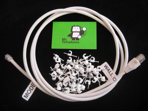 1M CAT6 DSL LEAD CABLE for FIBRE TELEPHONE LINES like BT INFINITY FTTC VDSL - Picture 1 of 2