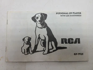 RCA RP-7925 Persönlicher CD Player Bedienungsanleitung Kostenloser Versand - Bild 1 von 1