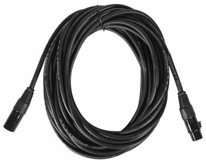 Rockville RCXFM30E-B 30 Foot Female to Male XLR Mic Cable Black 100% Copper - Picture 1 of 4