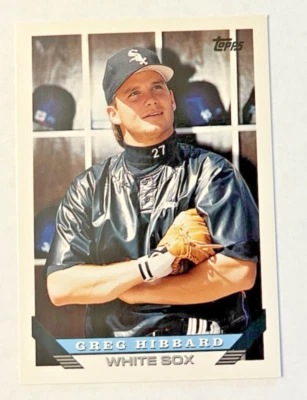 1993 Topps MLB Baseball Trading Card #313 Greg Hibbard Chicago White Sox - Image 1 of 4