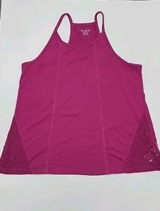 Childrens Place Pink Lace Tank Racer Back Top Girls XL/14 Sleeveless Swing Tee - Picture 1 of 21