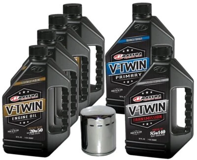 Complete Engine Oil Change Kit V-Twin Synthetic Blend HD Evolution, 6 quart 170C - Image 1 of 3