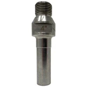 Stainless 4″ Thread Adapter (1/2 gas M – 12mm F) - Picture 1 of 1