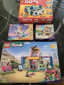 Bundle Lego Friends Hair Salon 41743, 41719, Creator 31140 & Dots 41805 With Box - Picture 1 of 5