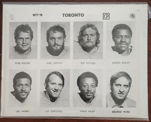 1977 Toronto Argonauts CFL team issued sheets complete set of 5 NM+ - Picture 1 of 1