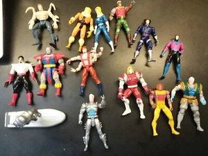 Vintage Marvel X-Men figure lot of 14 figures w accessories Magneto Wolverine C1 - Picture 1 of 5