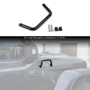 Manija de agarre angular lateral del capó delantero negro para Jeep Wrangler JL JT 18+ exterior de auto - Imagen 1 de 11